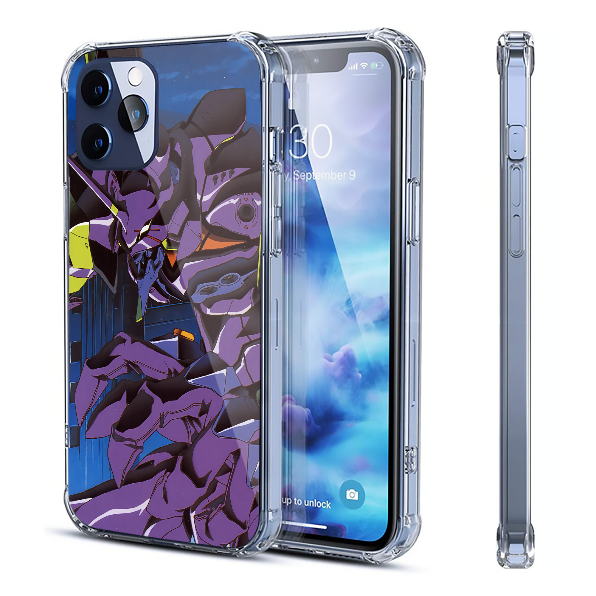 （画像用） EVA 新世紀エヴァンゲリオン 【iPhone 12シリーズ対応】透明スマホケース（クリアソフトケース）